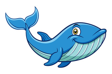 Obraz premium Whale cartoon vector