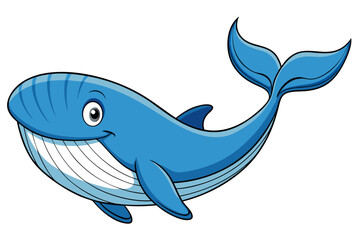 Fototapeta premium Whale cartoon vector