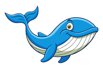 Obraz premium Whale cartoon vector