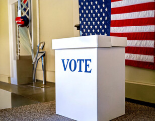 Bureau de vote pour les élections américaines.