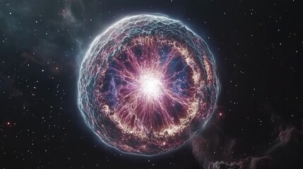 Colorful Explosion in Outer Space