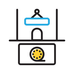 Vector multicolor icon for Booking