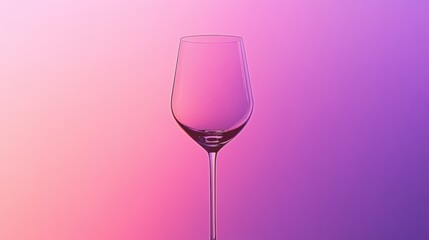 Minimalist wine glass silhouette on a gradient background, creating a sophisticated ambiance