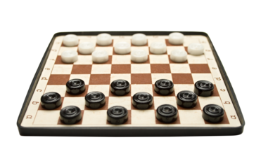 Travelling draughts on playing field