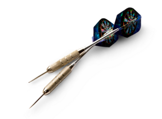Darts arrows isolated on white background