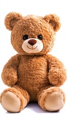 Fototapeta premium Adorable Brown Teddy Bear Toy Plush
