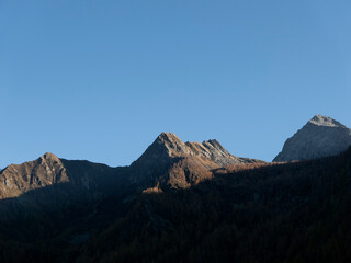 Naklejka premium Cime delle Alpi, montagna.