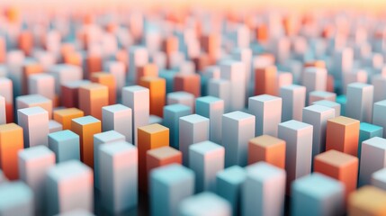 Obraz premium Abstract Corporate Valuation and Financial Model Concept