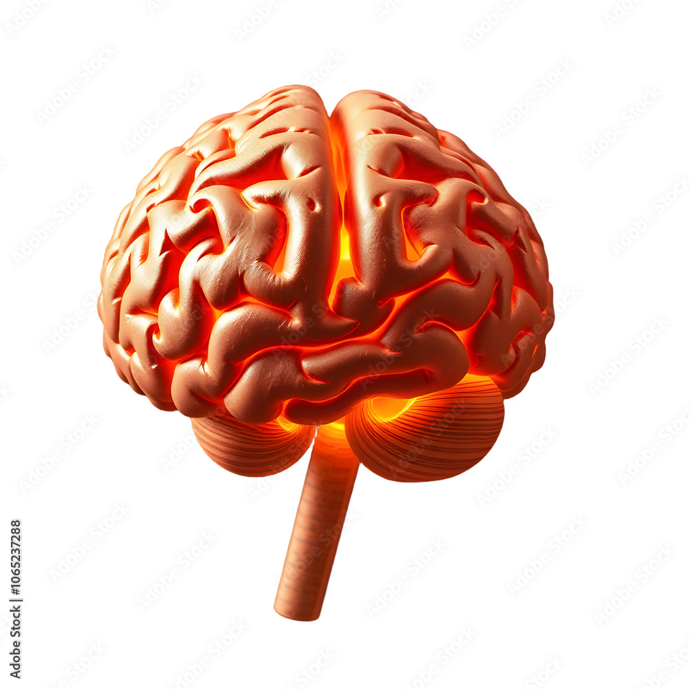 Poster exploring the intricacies of the human brain: a detailed visual representation for educational and i