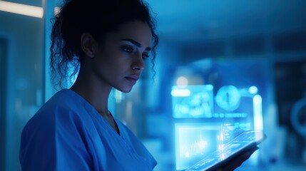 The Nurse with Digital Tablet