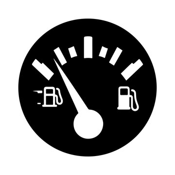 recommend clip art: Fuel gauge indicator silhouette vector, Gas Fuel Gauge Dial Diagram illustration