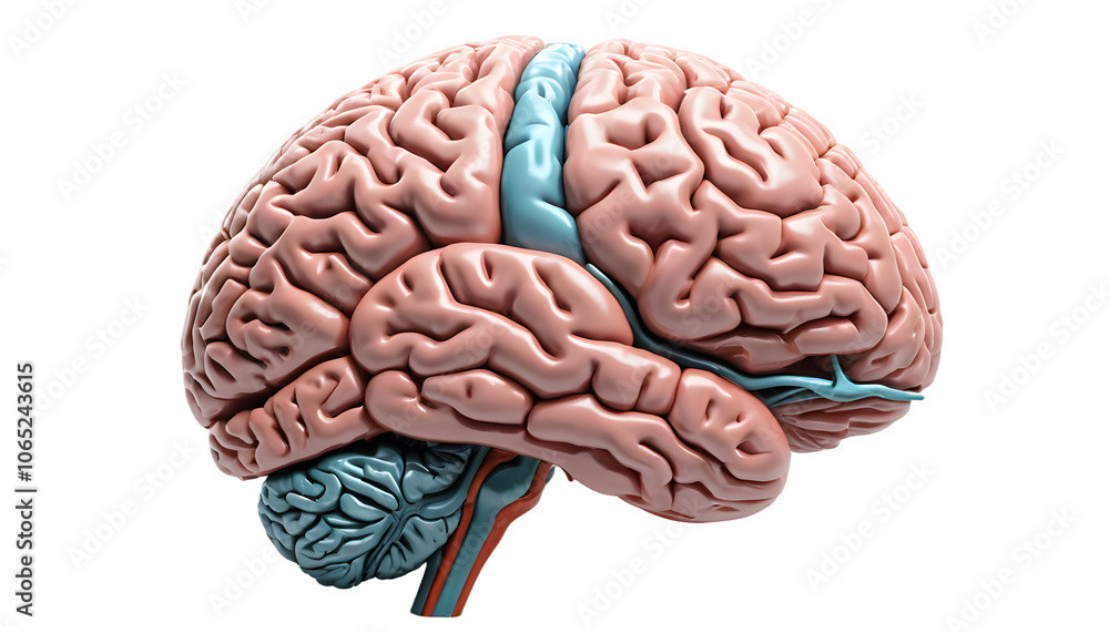 Poster a creative representation of the human brain showcasing neural connections and innovative thought pr