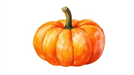 Obraz premium Vibrant Orange Pumpkin with Textured Skin