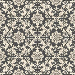 Obraz premium damask seamless pattern element. Classical luxury old fashioned damask ornament, royal victorian seamless texture. 