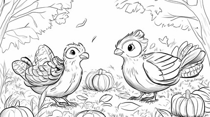 Naklejka premium For kids, this coloring book has a quirky theme.