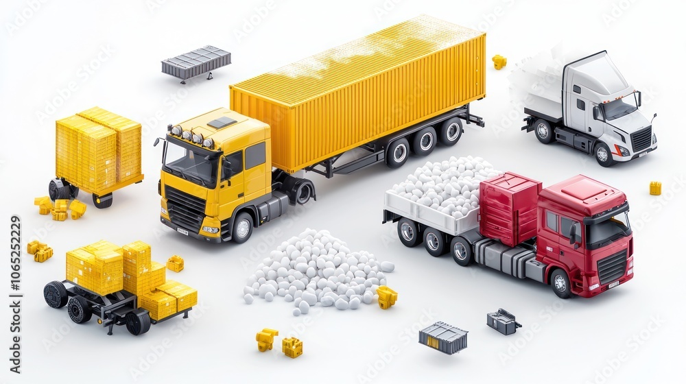 Poster optimize cargo delivery in the supply chain with digital mapping solutions