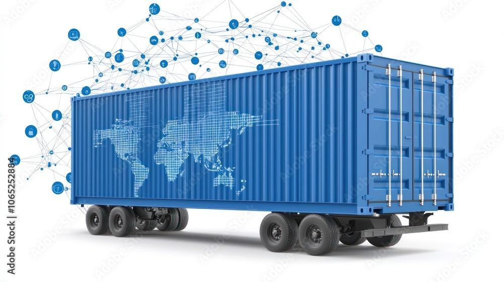 Poster optimize cargo efficiency in supply chain management with digital solutions