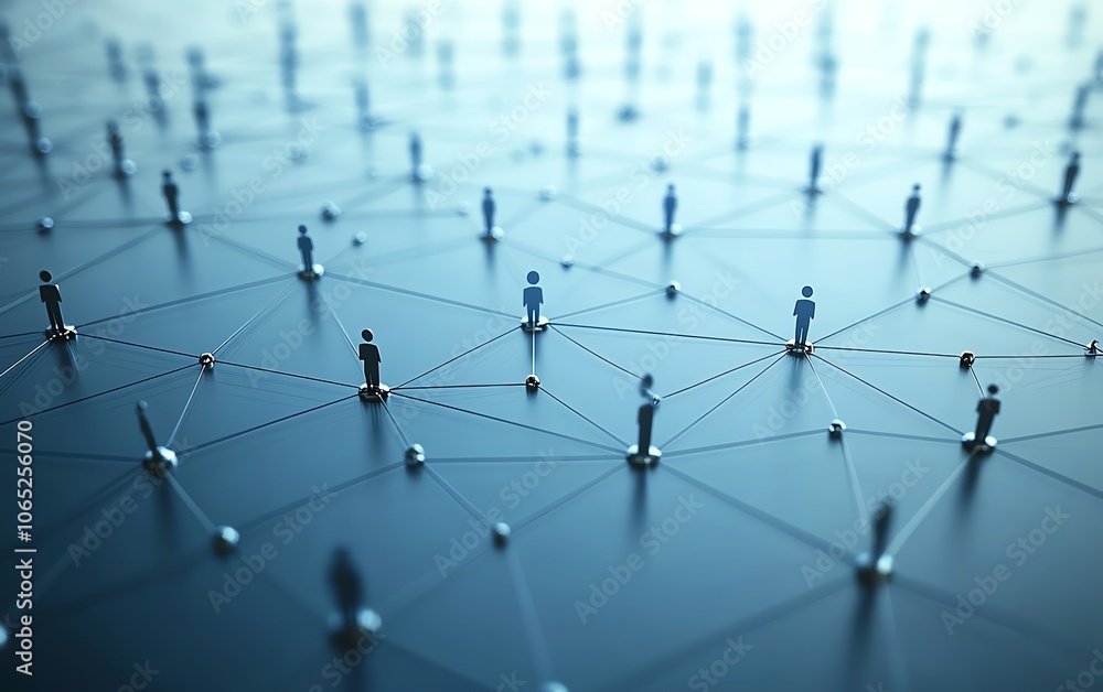 Aufkleber visual representation of network connections in technology