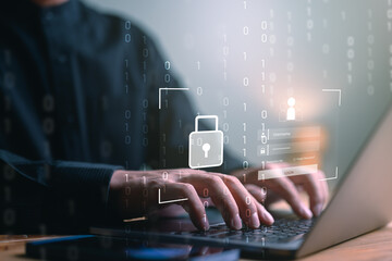 Technology cybersecurity for Business in the Digital Age, Tech Security Online Privacy Smart...