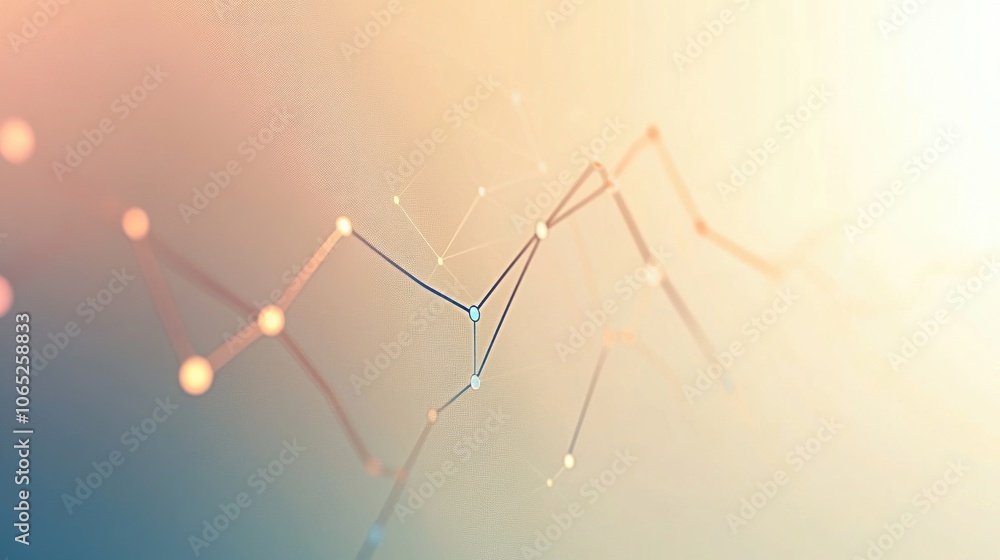 Poster abstract data visualization background in soft colors