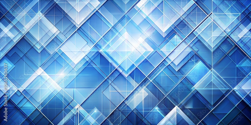 Sticker blue abstract background with geometric shapes.vector illustration design