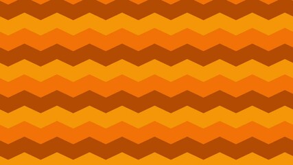 Seamless Gold Orange Brown Chevron Wave Pattern Background