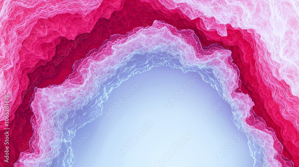 Poster explore the vibrant beauty of abstract patterns in digital art created with fluid lines and textures