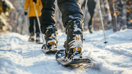 Winter Sports: Document activities like snowshoeing or cross-country skiing along the walking trails.