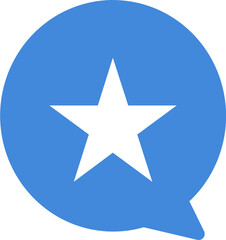 Obraz premium Somalia Falg on Chat Icon
