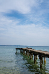 Fototapeta premium wooden pier on the sea