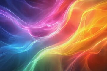 Fototapeta premium Colorful Abstract Wave in Neon Tones