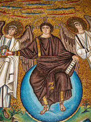 Naklejka premium Mosaic at Neonian Baptistery, Ravenna, Italy
