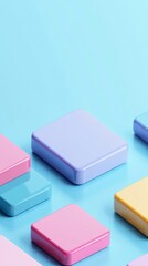 Obraz premium Cyber Monday discounts, colorful tech background, space for copy, flat design illustration