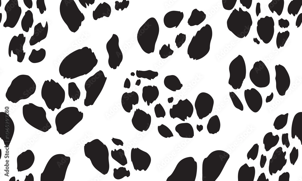 Poster leopard print background graphics elements isolated vector design