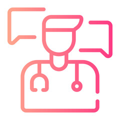 consultation gradient icon