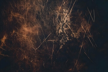 Abstract texture with dark tones and golden highlights, evoking a sense of depth and mystery.