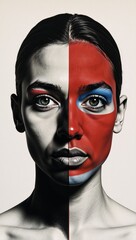 An exploration of racism and discrimination depicted abstractly with powerful symbols