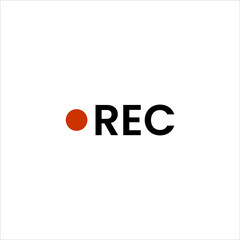record video icon live streaming for camera recording template