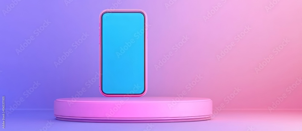 Poster 3d realistic goods display floating platform for game ui design. floating in air showcase stage with