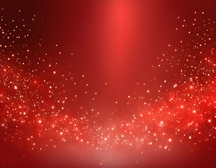 Realistic vector red background. Shiny red horizontal backdrop Glittering backround.