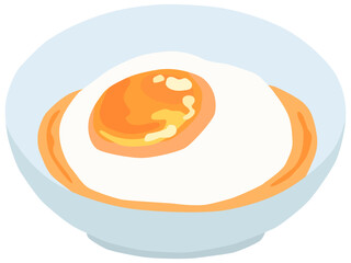 温泉卵 温玉 イラスト ベクター素材