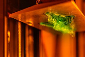 3d resin printer in interior showroom