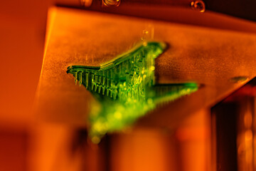3d resin printer in interior showroom