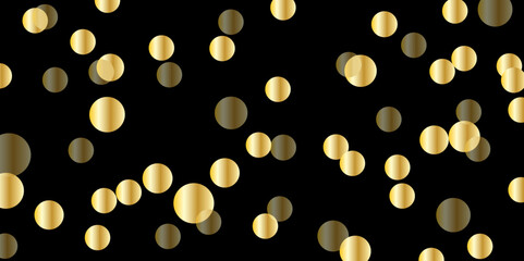 Confetti abstract seamless background template design. Gold ribbon luxury greeting 
confetti pattern.