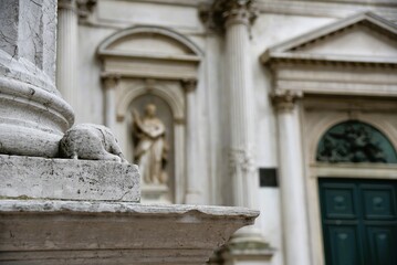 Naklejka premium Shallow depth of field with Venice church