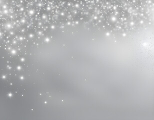Realistic vector Silver background. Shiny Silver horizontal backdrop Glittering backround.