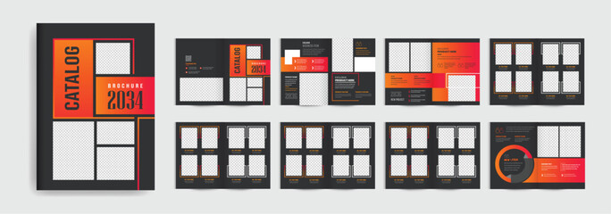 Product catalog Booklet design template professional company furniture product guide catalog design brochure fully editable text and vector
