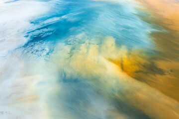 Vibrant abstract colors in Riotinto, Huelva