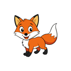 Obraz premium fox cartoon character