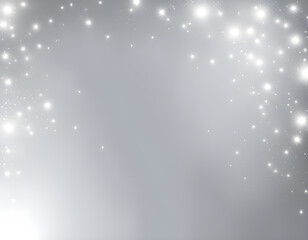 Realistic vector Silver background. Shiny Silver horizontal backdrop Glittering backround.